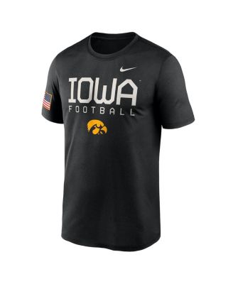 Men's Black Iowa Hawkeyes 2024 Military Appreciation Legend Performance T-Shirt