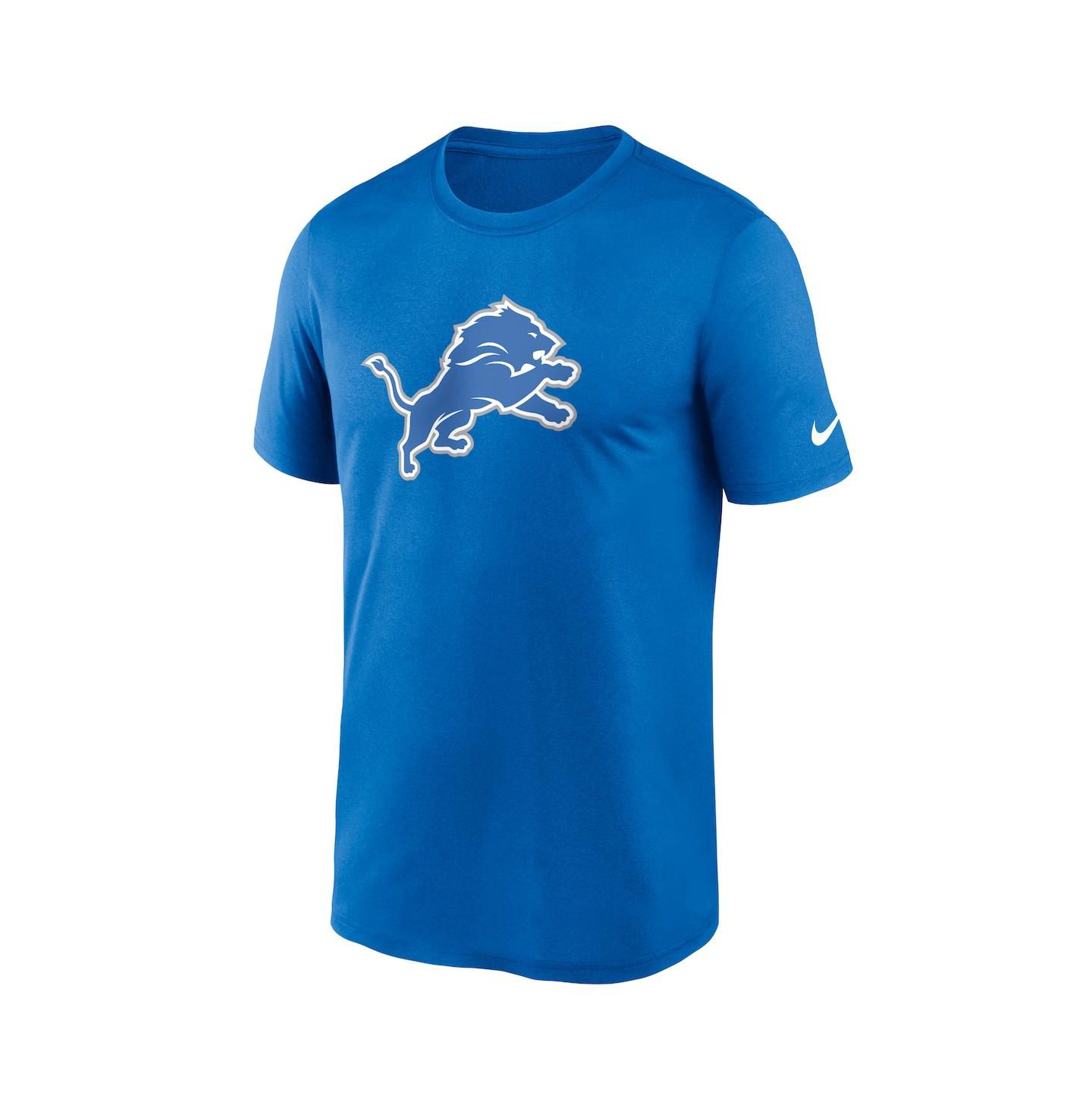Мужская футболка Nike Blue Detroit Lions Legend Logo Performance — фото 2