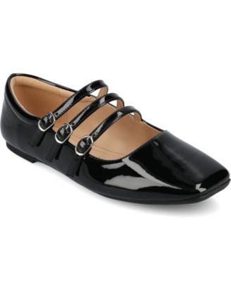 Women's Darlin Multi Strap Mary Jane Square Toe Flats