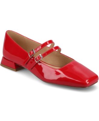 Journee Collection Women's Gredah Square Toe Double Strap