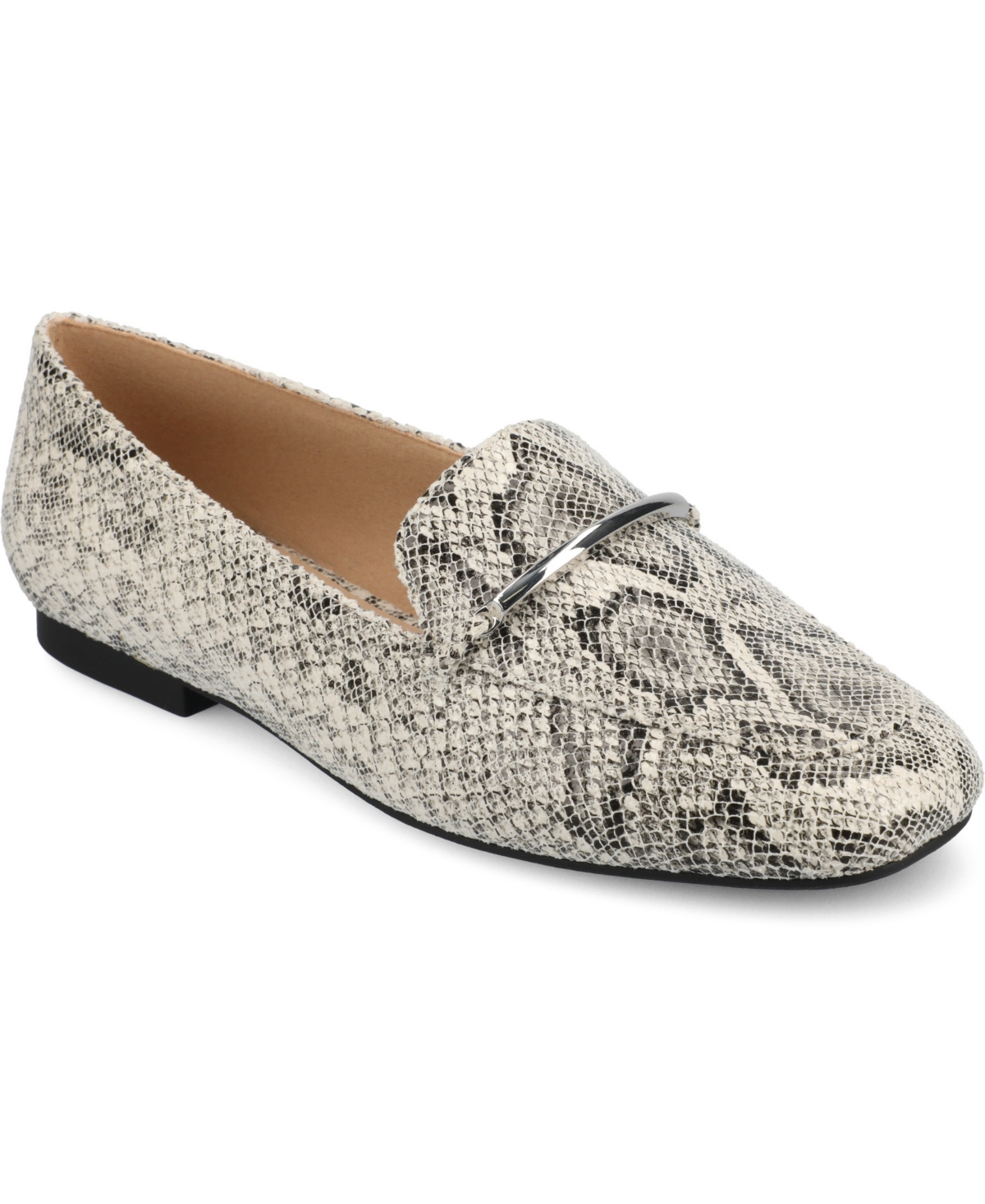 Journee Collection Women's Wrenn Slip On Loafers In Snake