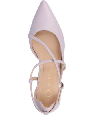 Women's Galvinn Strappy Pointed Toe Block Heel Pumps