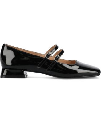 Women's Gredah Square Toe Double Strap Mary Jane Flats