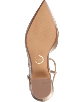 Women's Galvinn Strappy Pointed Toe Block Heel Pumps