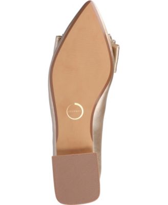 Women's Ophelia Bow Low Block Heel Dress Flats