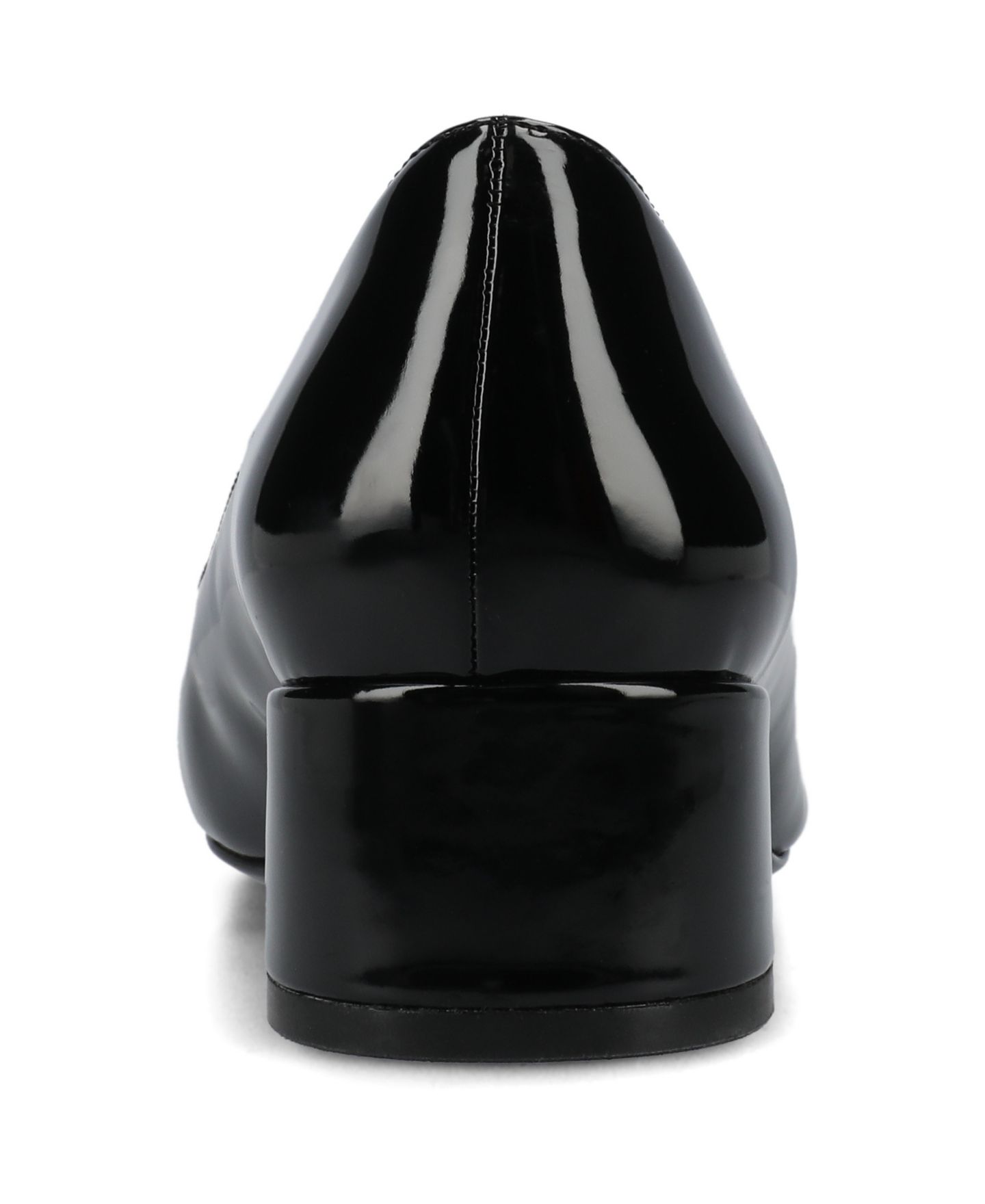 Женские туфли Journee Collection Saarii Round Toe Block Heel Pumps, цвет: Чёрный лаковый — фото 5