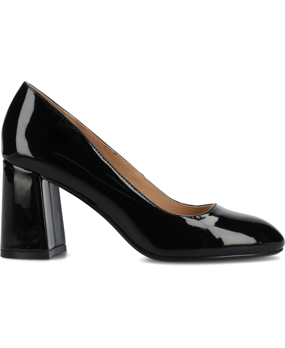 Journee Collection Seraphina Pump In Black Patent