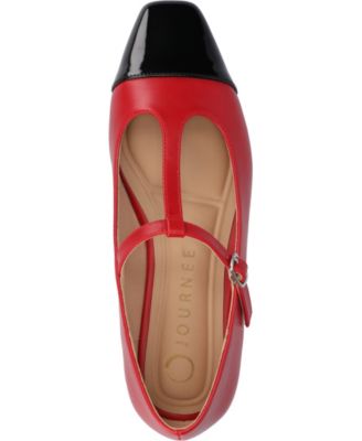 Women's Theah T-Strap Cap Toe Mary Jane Flats