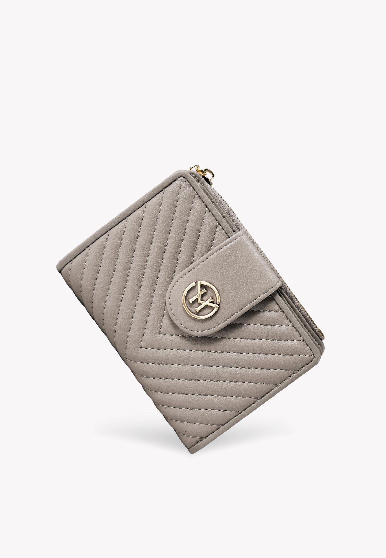 Rosi Women's Genuine Leather Wallets V-stripe Quilted 20+ card slots Victoria Hyde