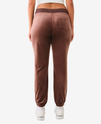 Women's Lurex Velour Jogger Pants