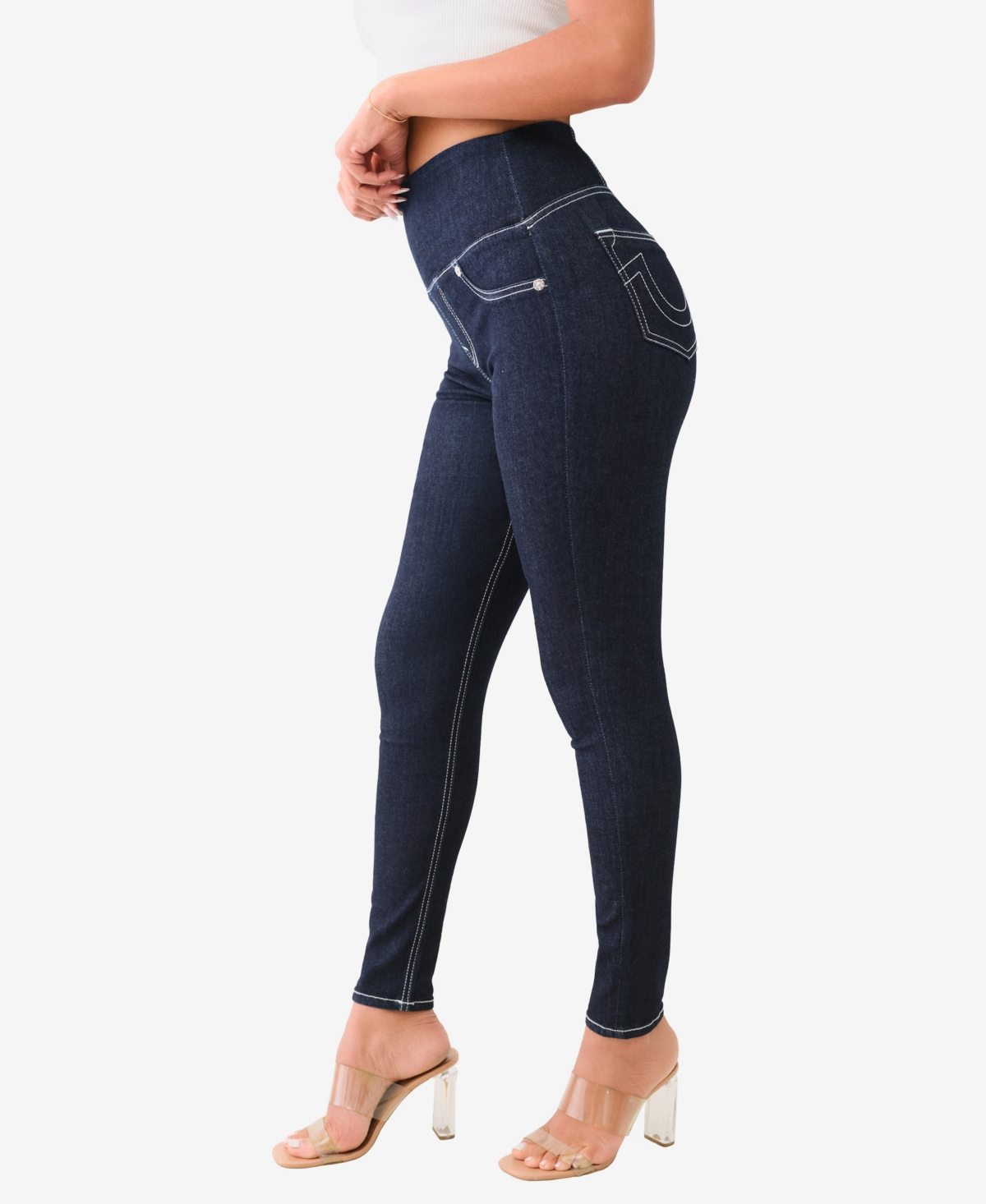TRUE RELIGION WOMEN'S TRULY SNATCHED JENNIE PULL ON JEANS 