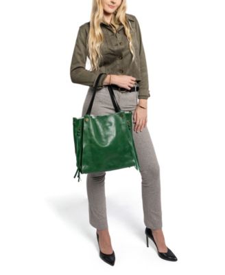 Women's Genuine Leather Daisy Tote Bag