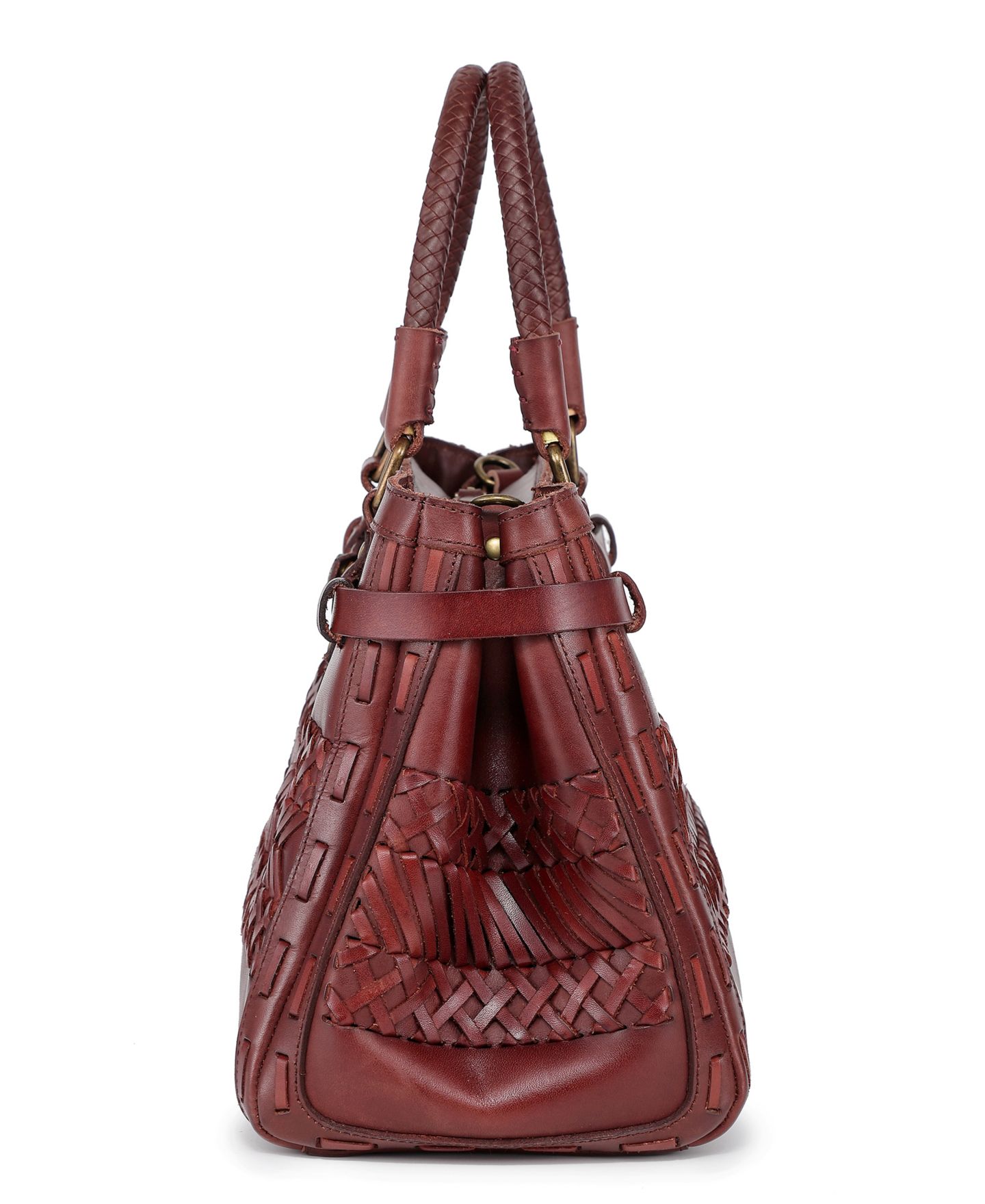 Женская сумка OLD TREND Lantana Medium Leather Satchel, цвет: Коричневый — фото 4