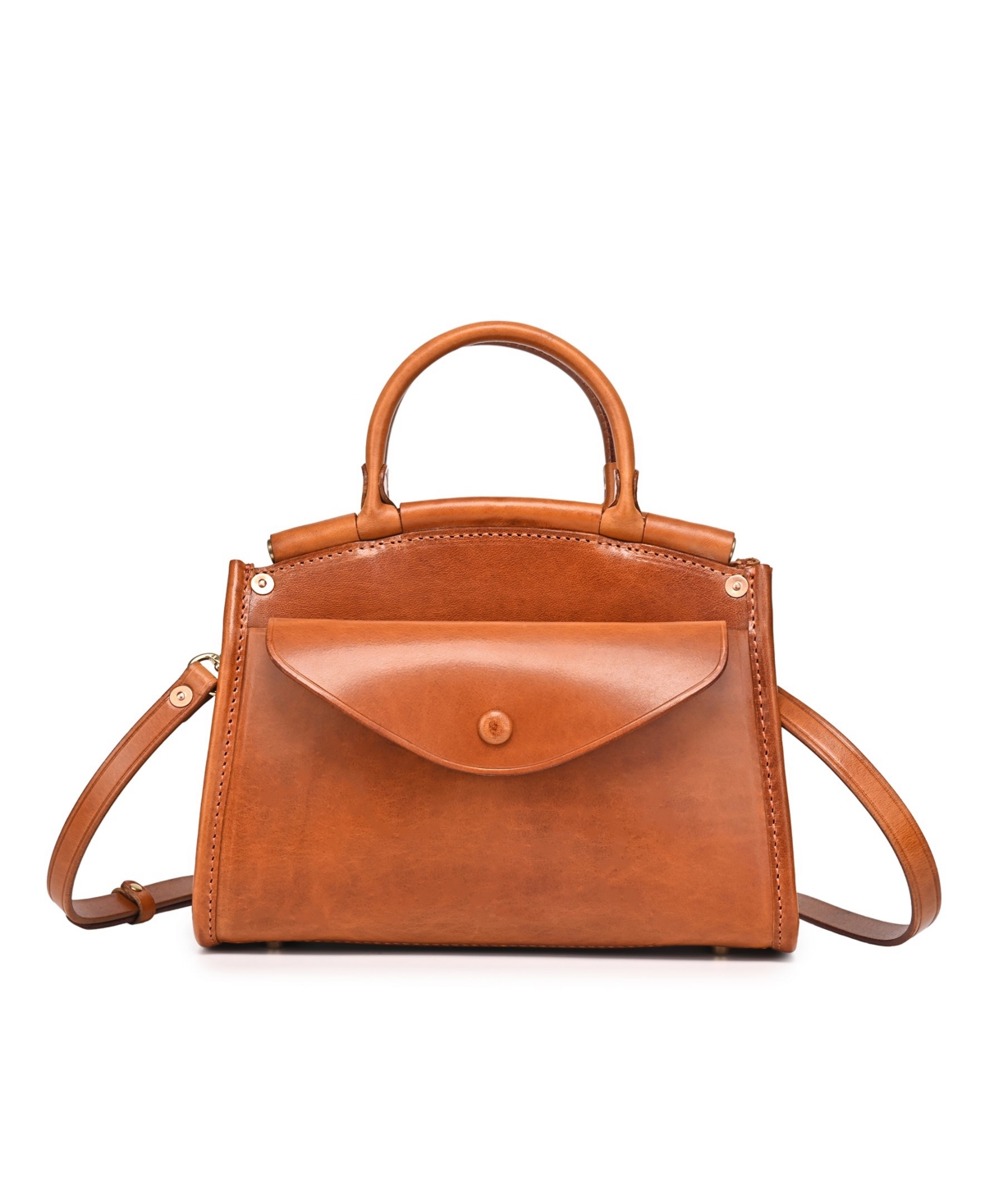 Shop Old Trend Laurel Vintage Satchel Bag In Caramel