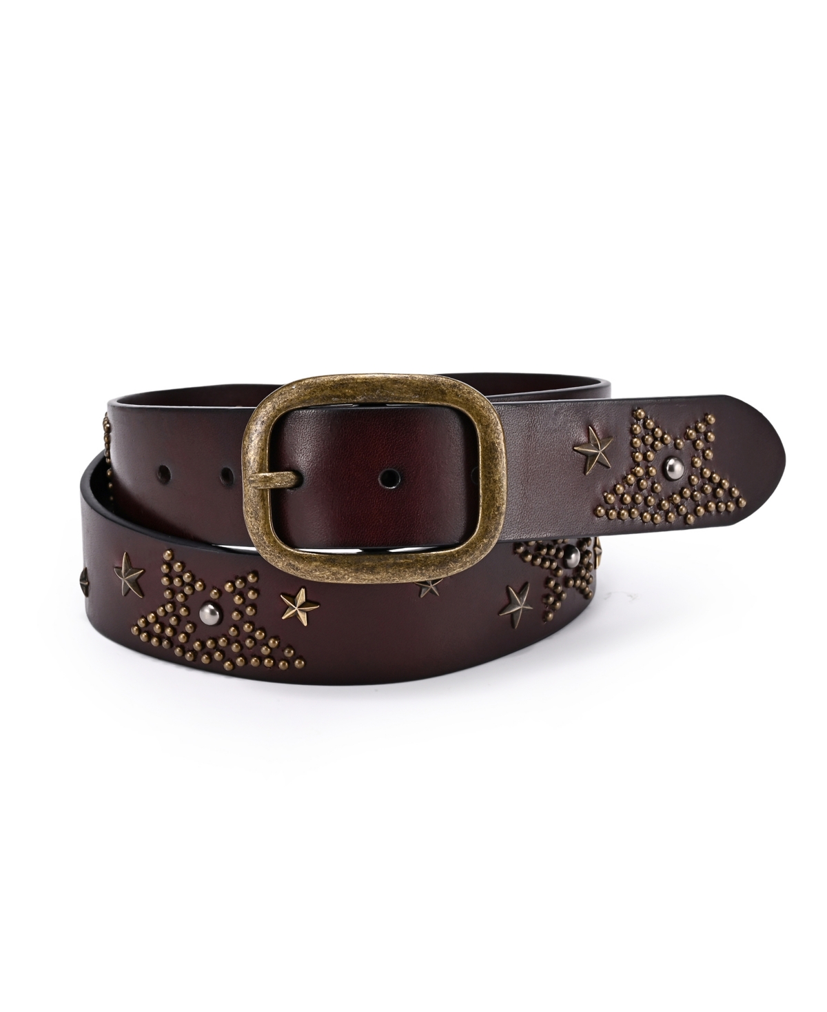 Old Trend Women's Glory Star Leather Belt In Brown
