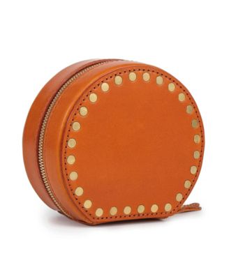 Leather Jewelry Box - Round