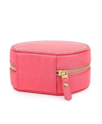 Leather Jewelry Box - Round