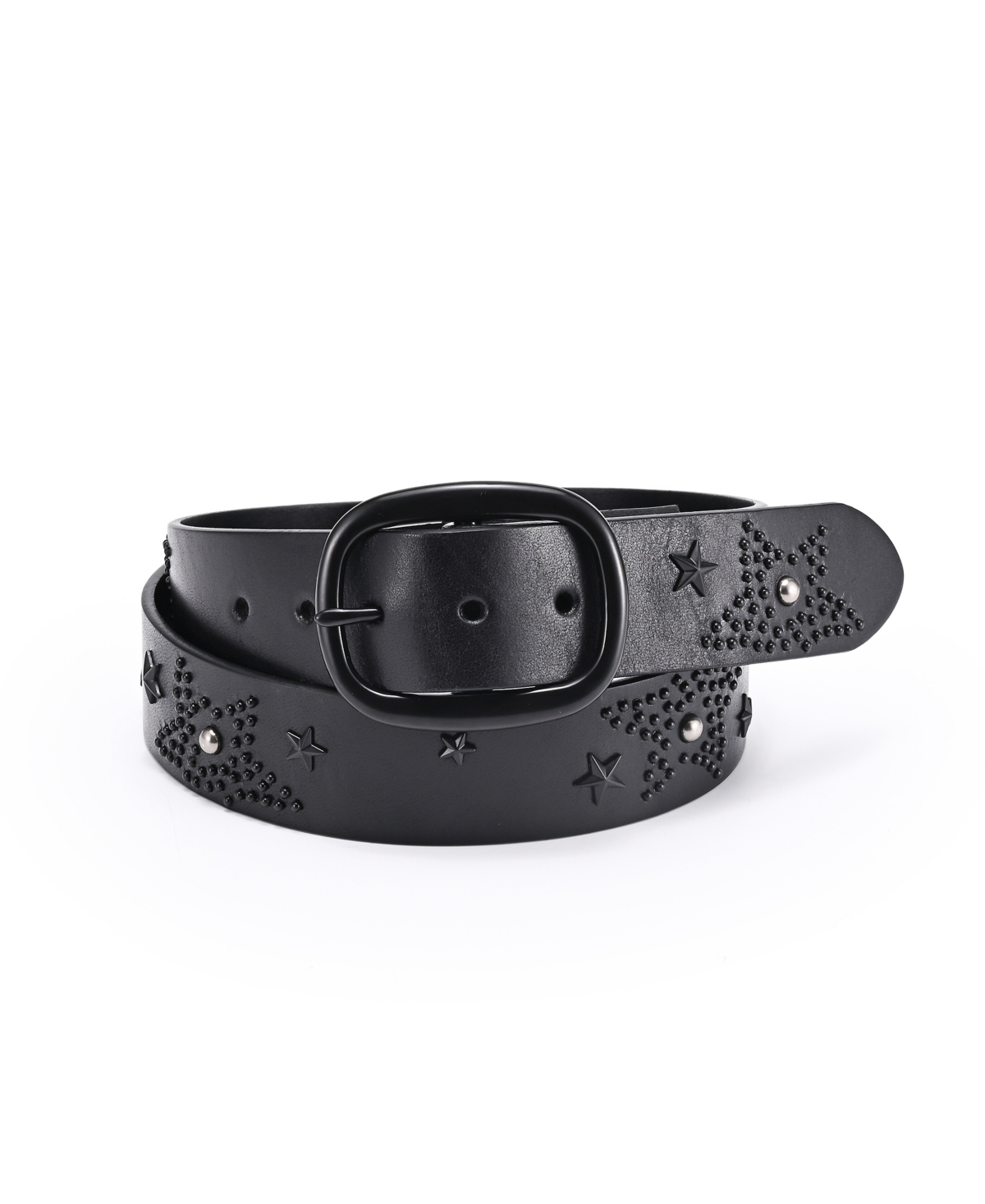 Old Trend Women's Glory Star Leather Belt In Black