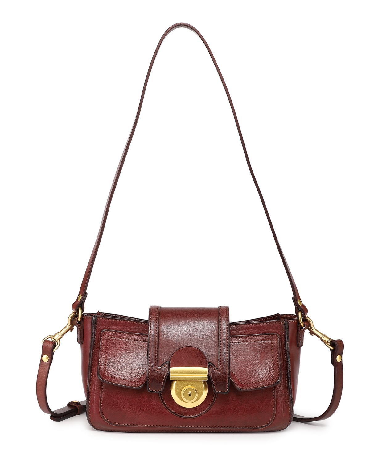 Camellia Crossbody Bag - Brown