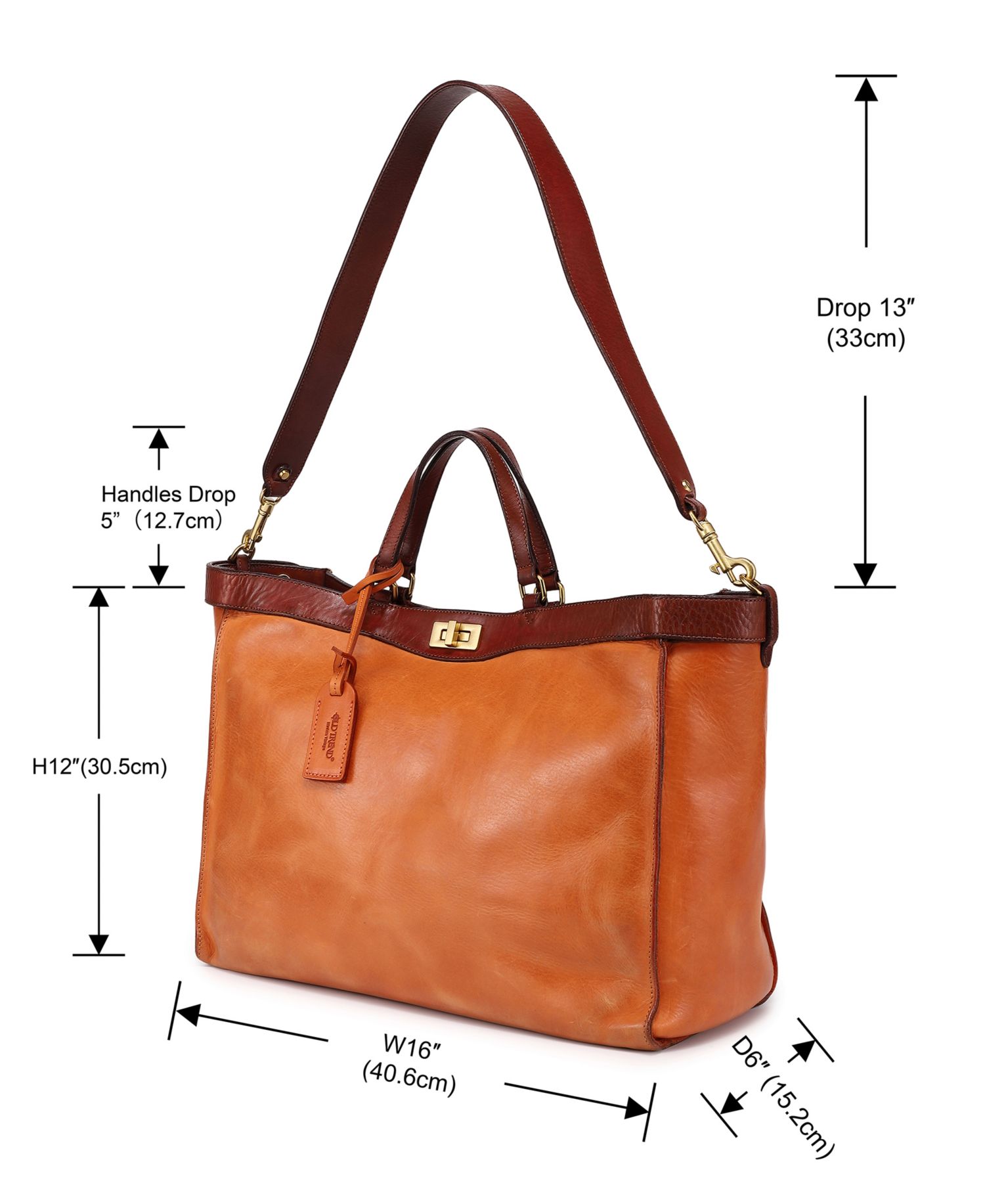 Ixia Jet Set Large Leather Tote Bag