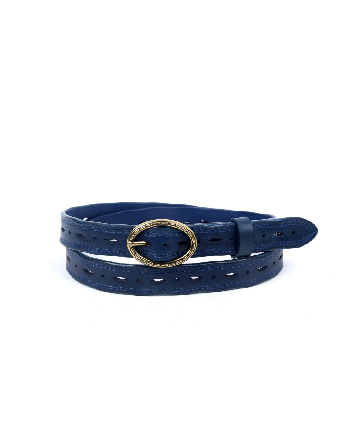Old Trend Women's Vintage Soul Leather Belt In Navy
