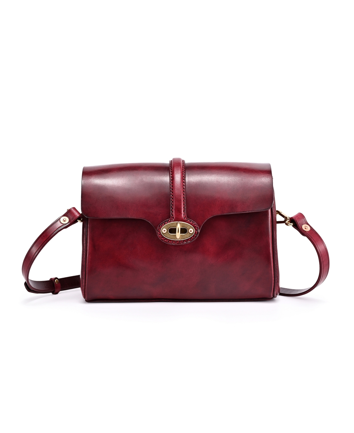 Old Trend Laurel Vintage Crossbody Bag In Maroon