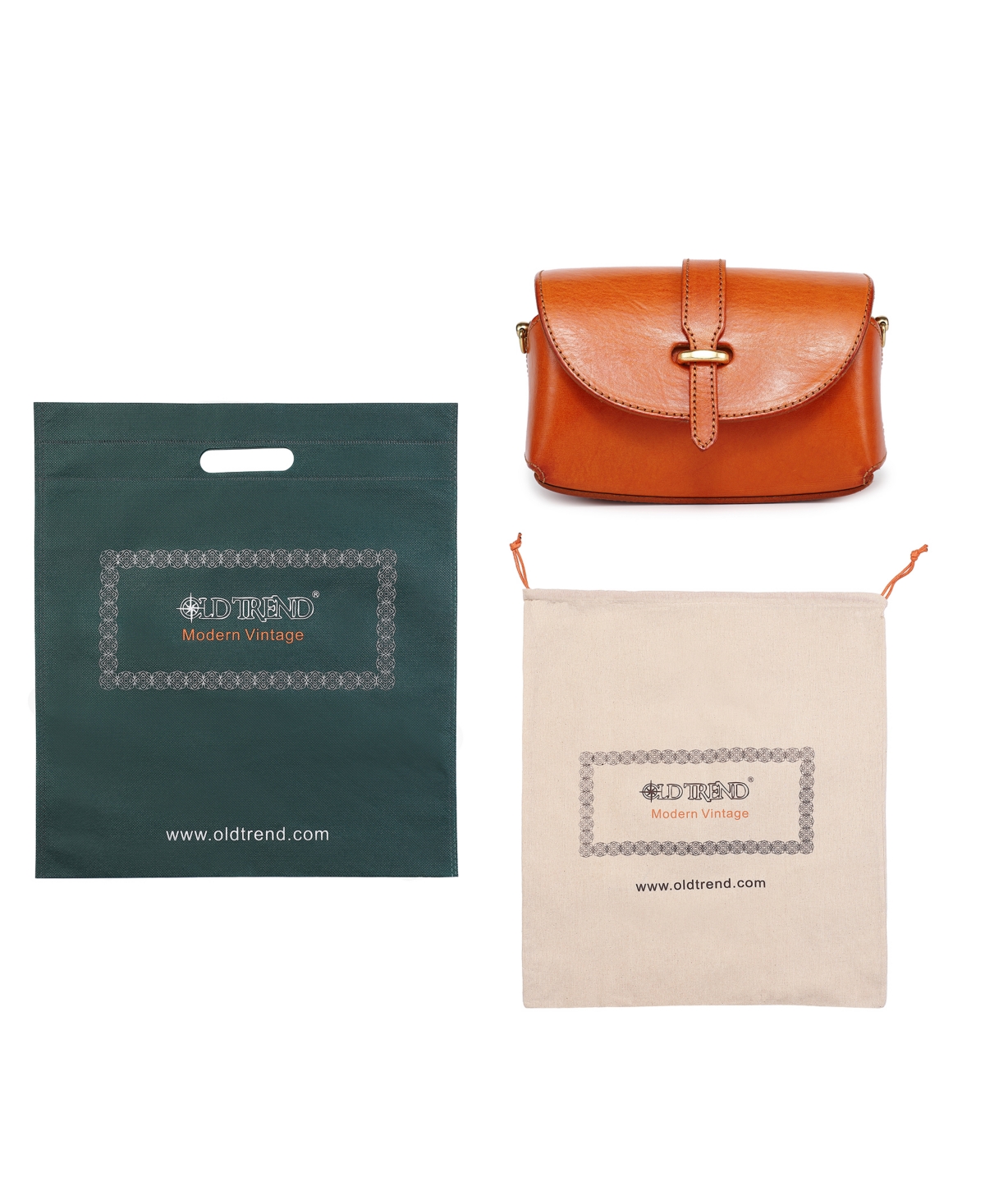 Old Trend Pamela Leather Crossbody Bag In Caramel