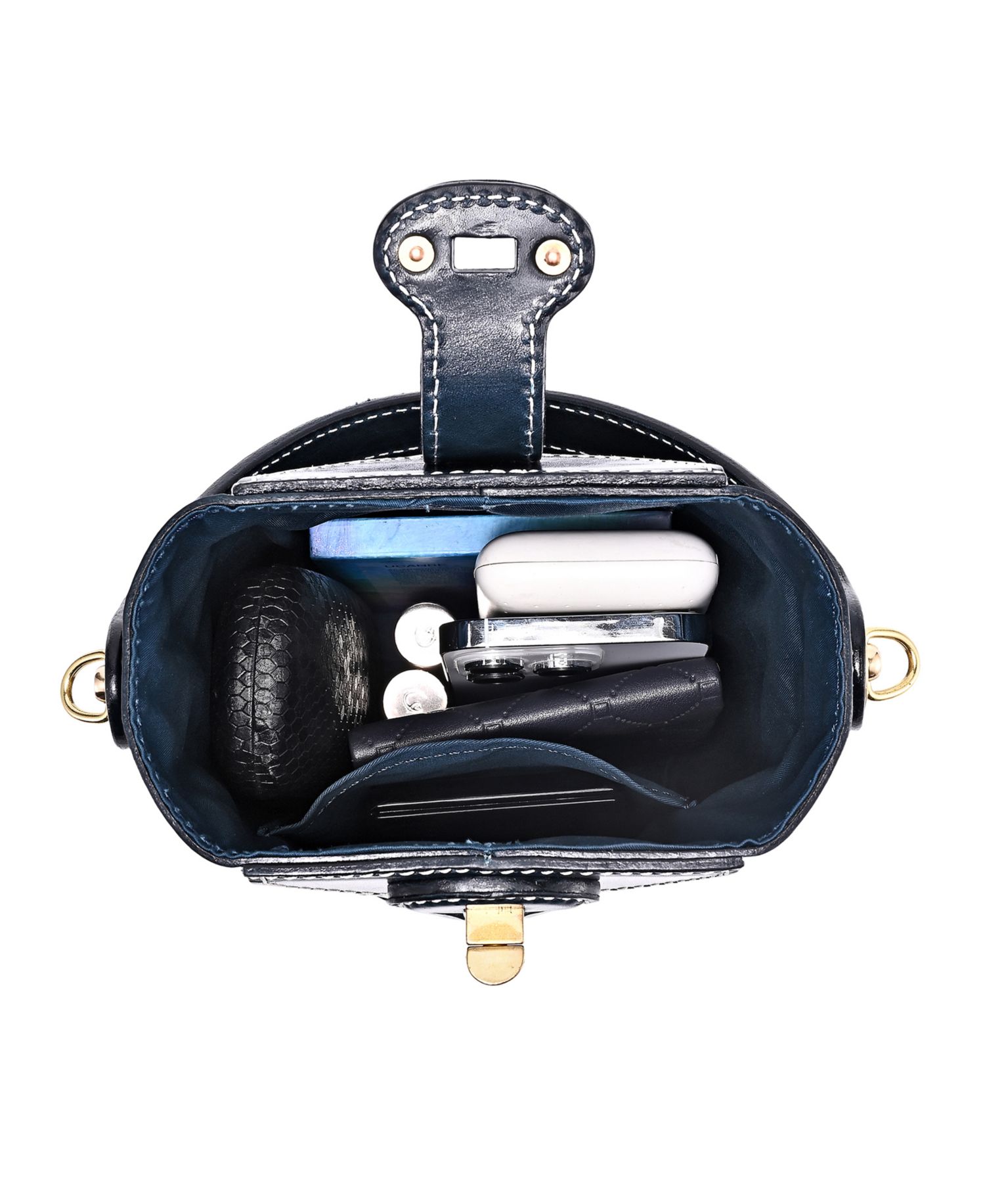 Begonia Vintage Bucket Crossbody Bag