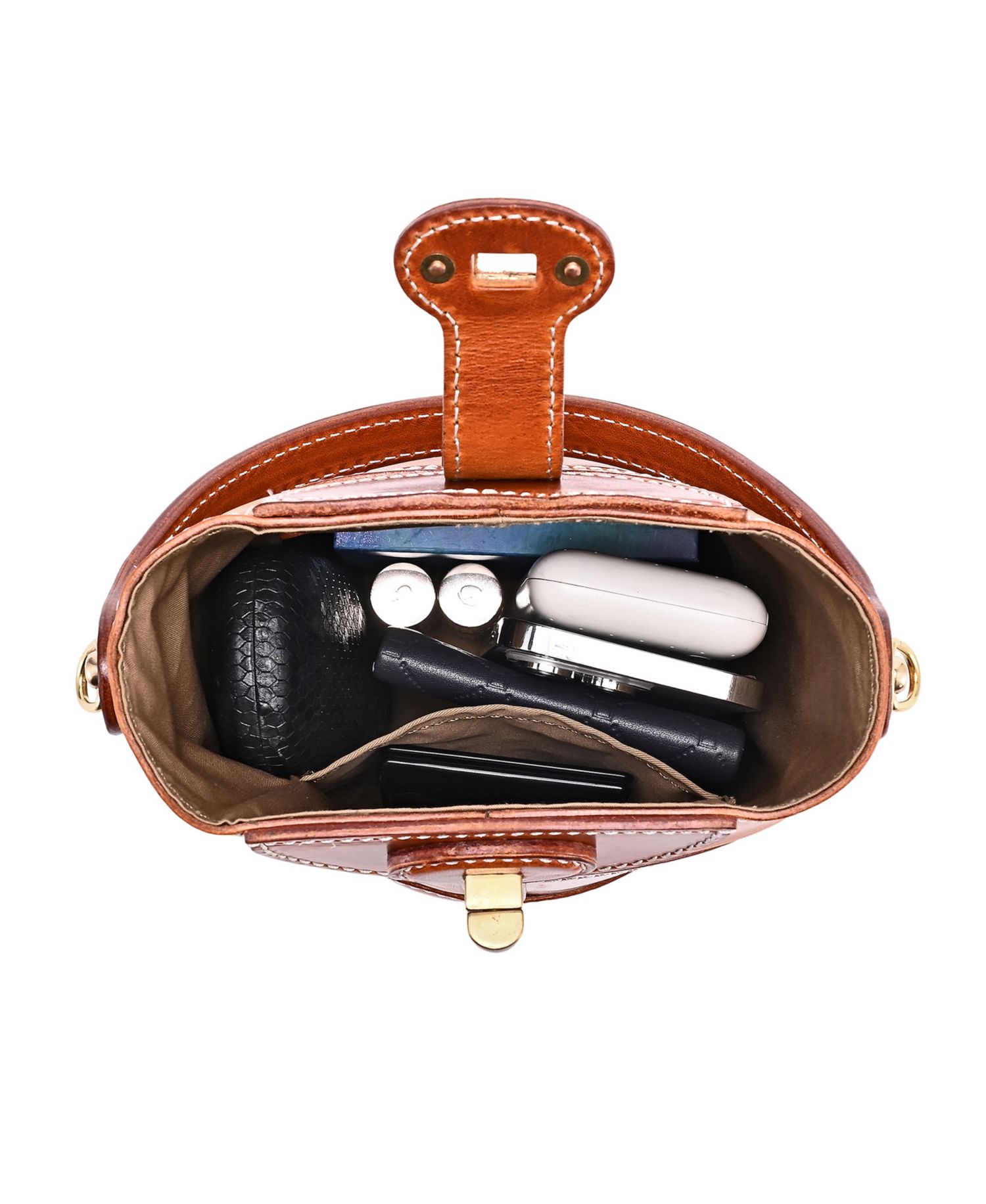Begonia Vintage Bucket Crossbody Bag