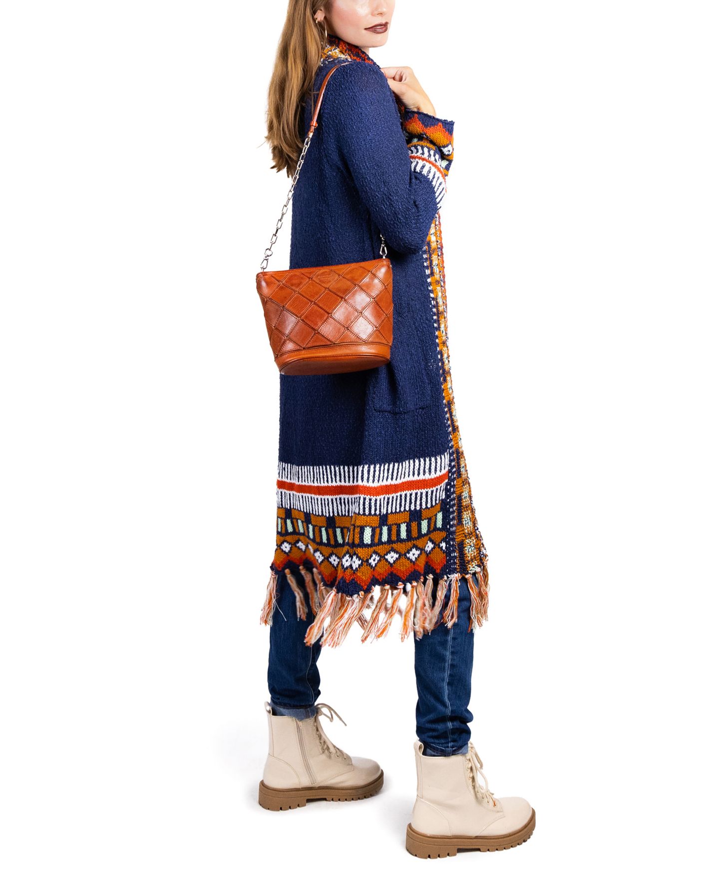 Женская сумка OLD TREND Mermaid Convertible Crossbody, цвет: Карамельный — фото 10