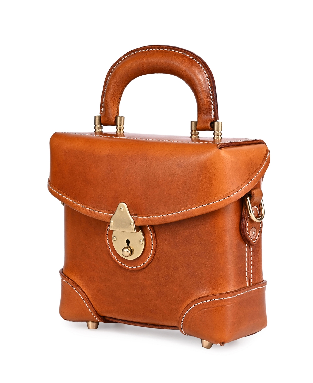 Old Trend Azalea Vintage Box Crossbody Bag In Caramel