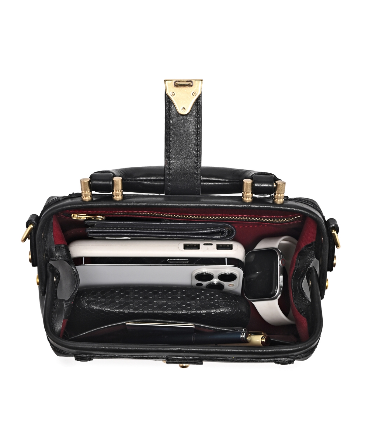 Old Trend Azalea Mini Doctor Satchel Bag In Black