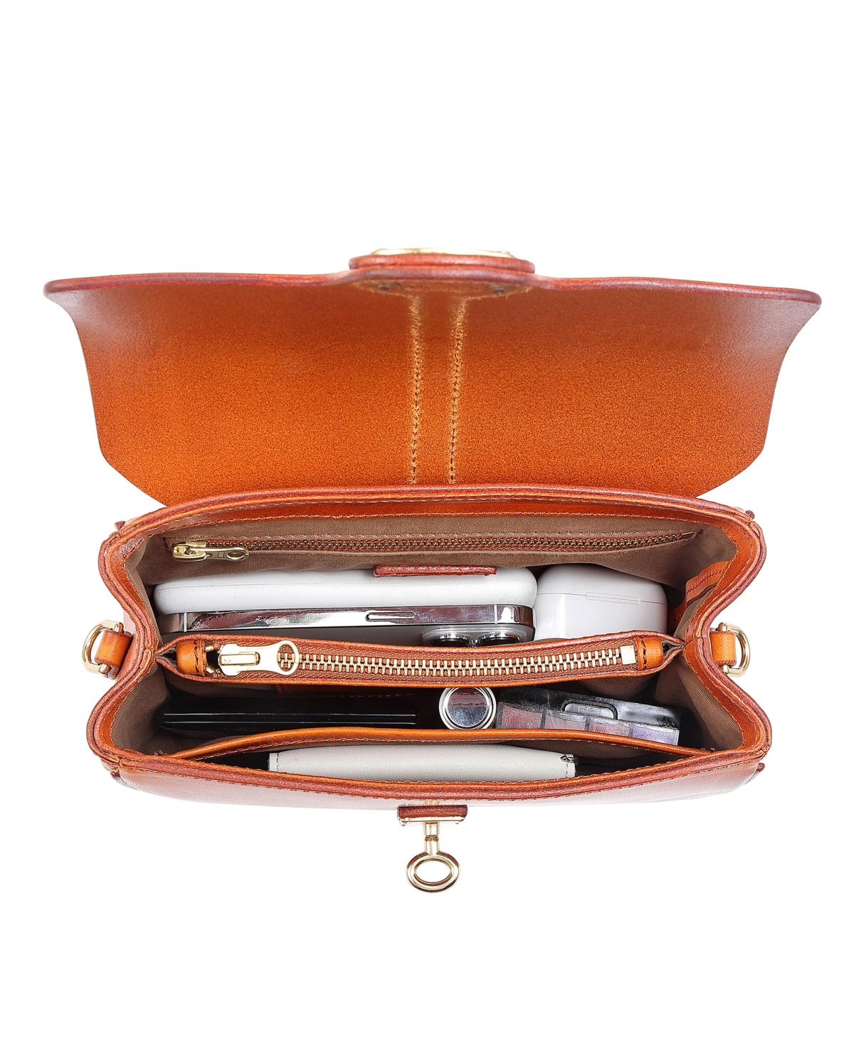 Old Trend Laurel Vintage Crossbody Bag In Caramel