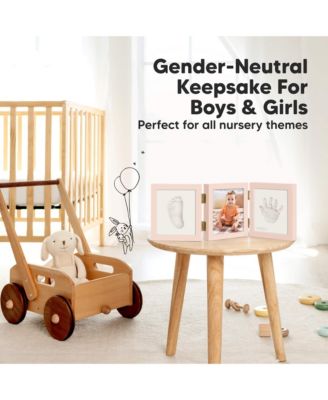 Fond Baby Hand and Footprint Kit Frame, Baby Shower Gifts for Boys, Girls, Newborn Baby Keepsake Footprint Kit