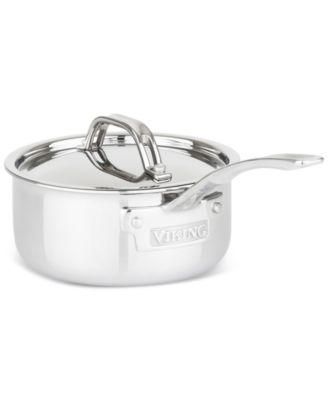 3-Ply Stainless Steel 10-Pc. Cookware Set with Stainless Steel Lids