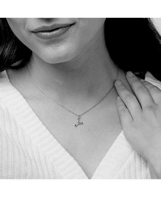 Textured Initial Letter Necklace, Gold, Personalized, Gift