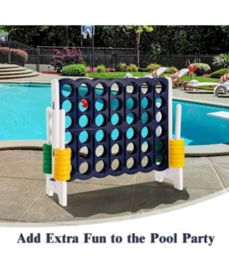 4-to-Score 4 in A Row Giant Game Set for Kids Adults Family Fun