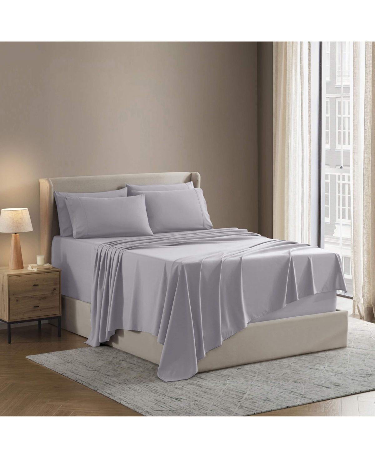 Empyrean Bedding 6 Piece Extra Deep Luxury Collection Classic Silky Thread Sheet Set