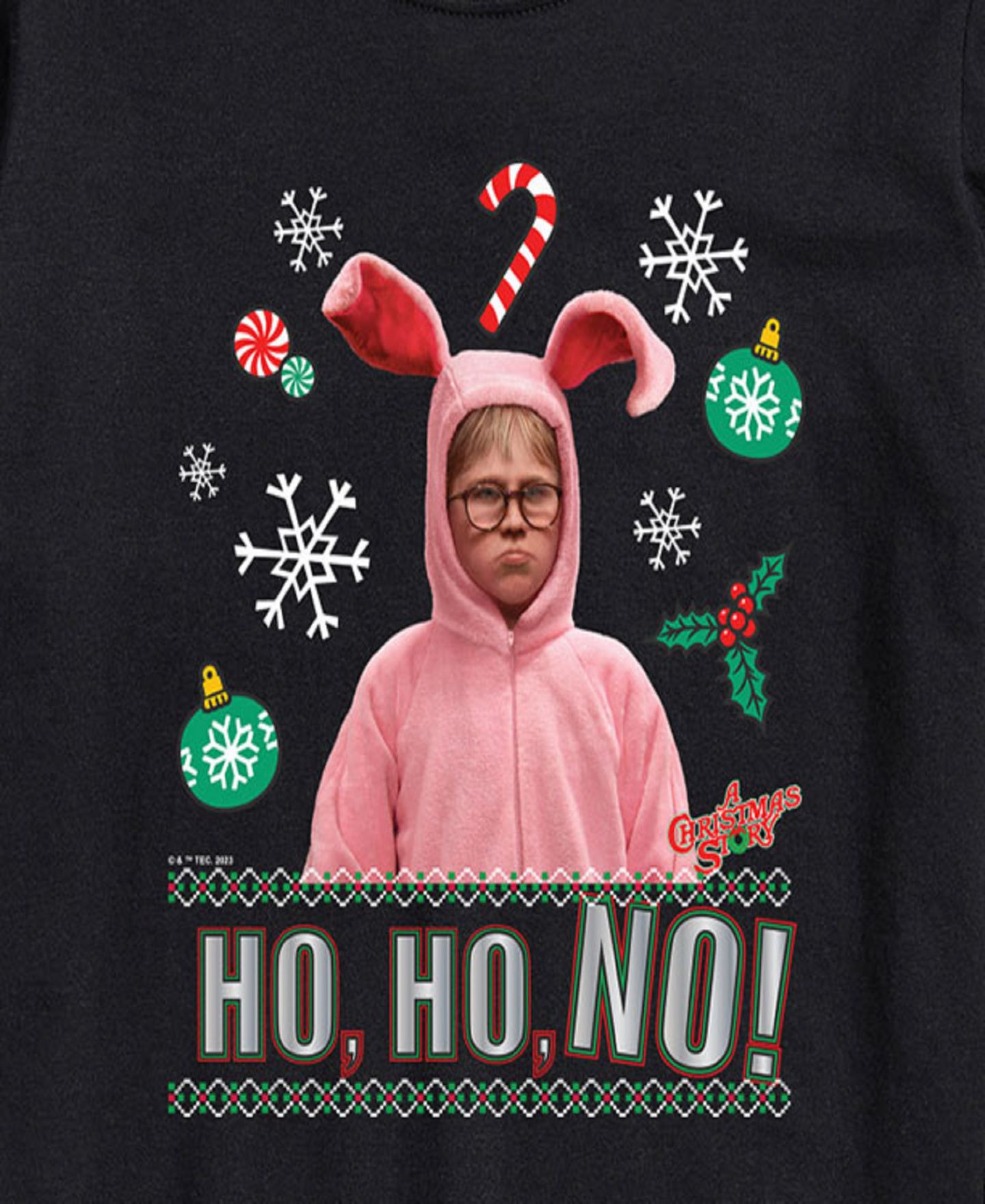 Мужская футболка AIRWAVES A Christmas Story Short Sleeve, цвет: Чёрный — фото 3