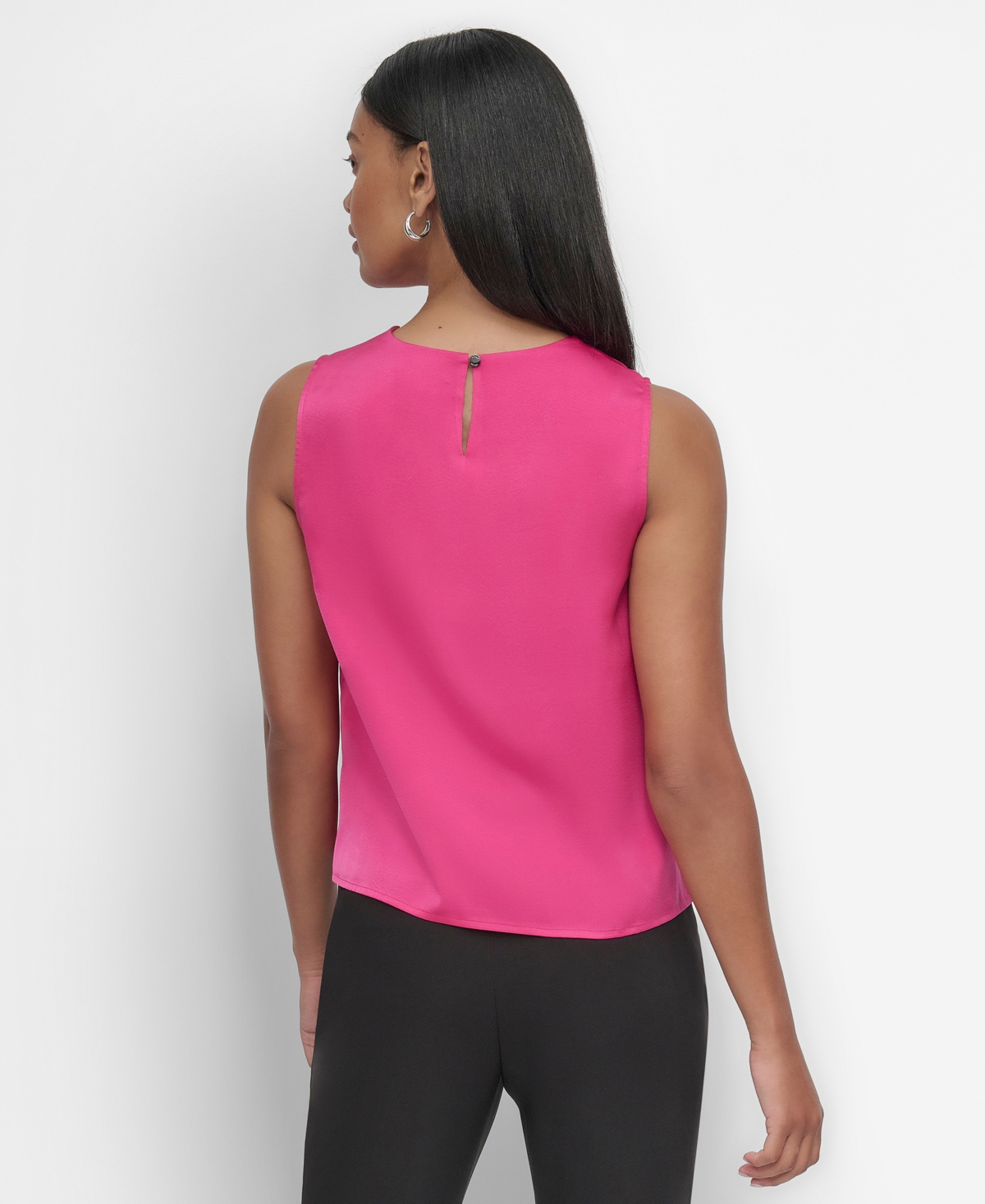 Dkny Sleeveless Cowlneck Top