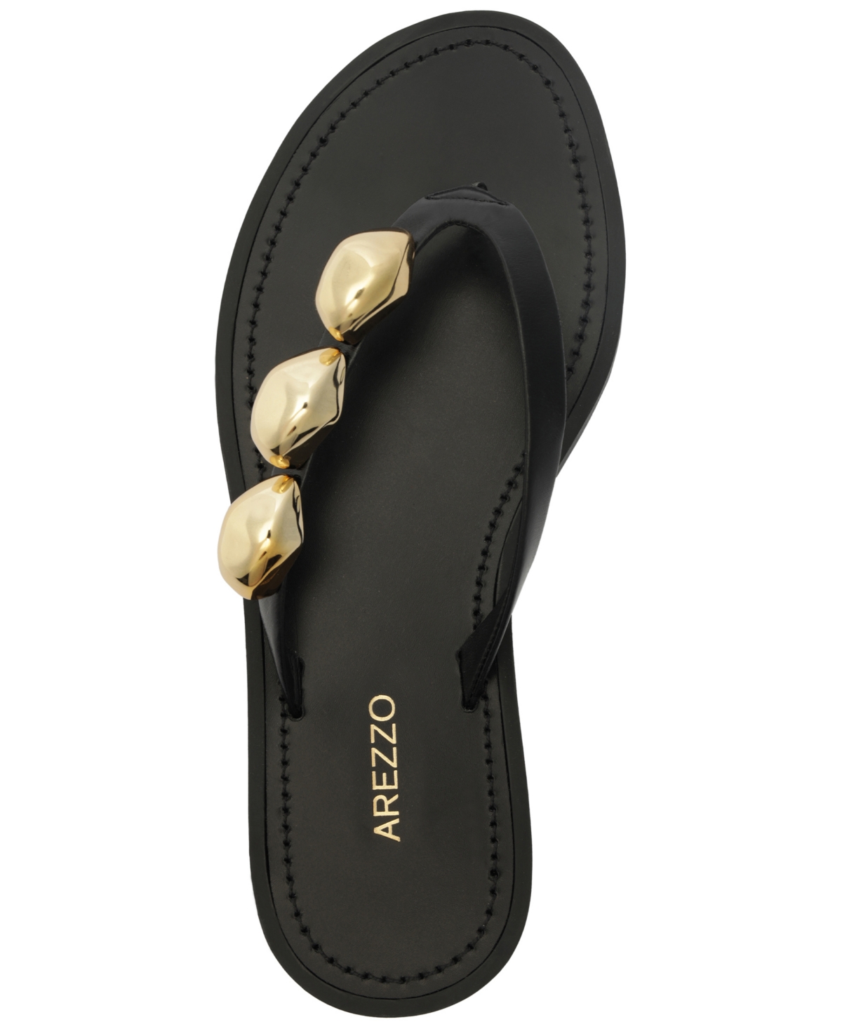 Arezzo Sunny Flip Flop In Black