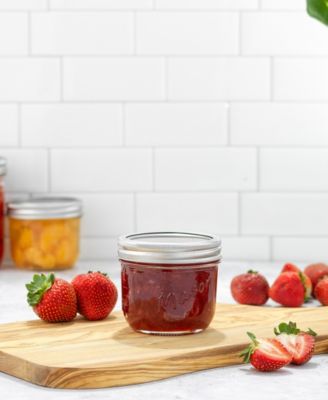 Wide Set of 6 Mason Jars with Airtight Lids