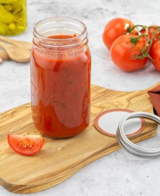 Wide Set of 6 Mason Jars with Airtight Lids