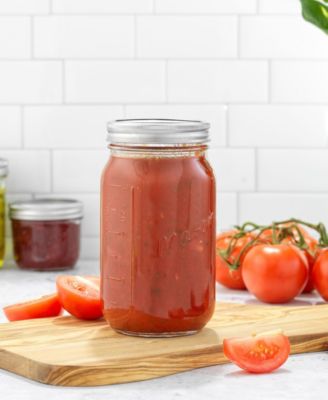 Wide Set of 6 Mason Jars with Airtight Lids