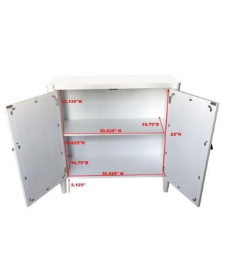 2 Door Entryway Console Table Accent Cabinet