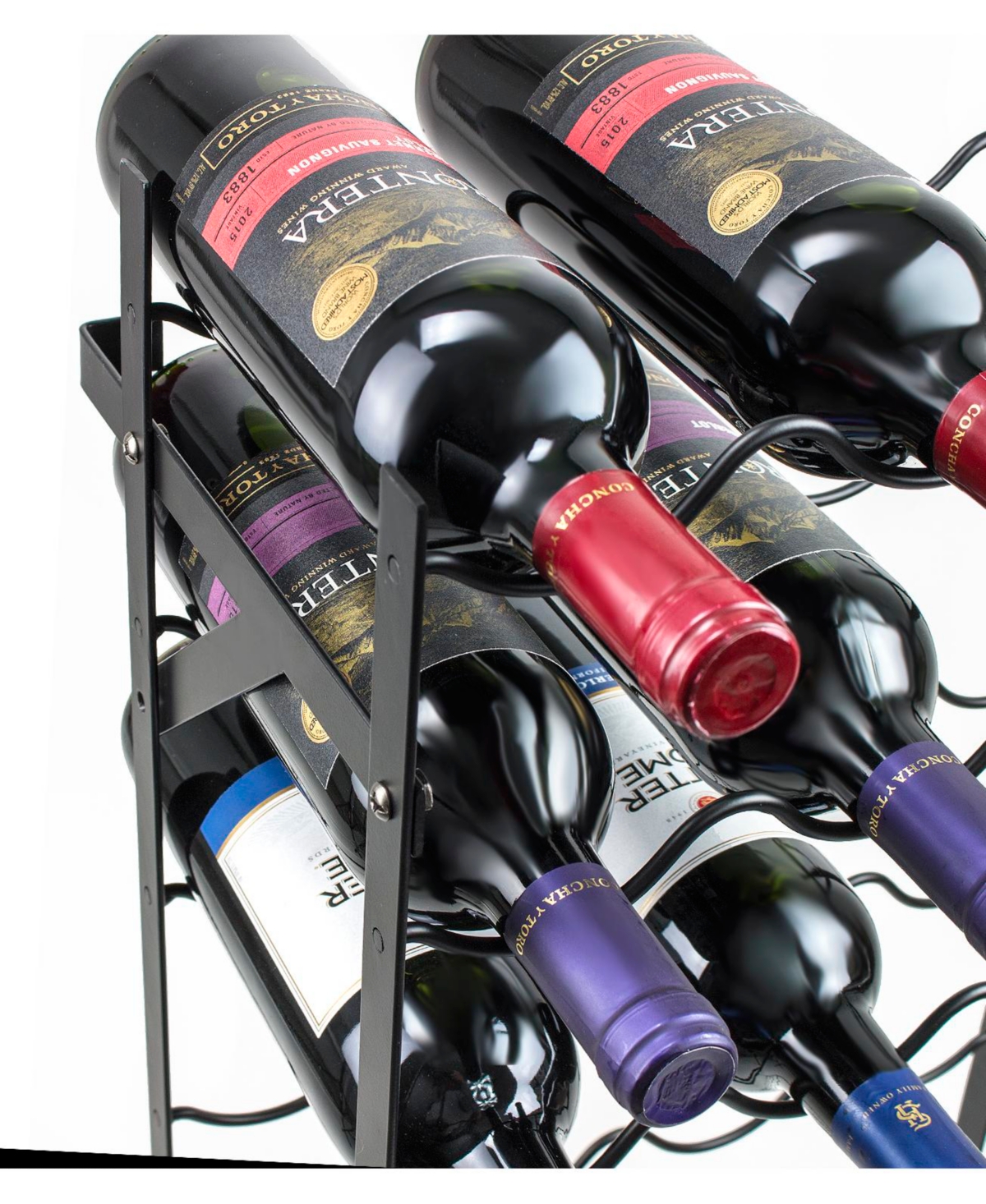 Sorbus 75-Bottle Freestanding Wine Rack Stand - Perfect Storage for Kitchen, Dining Room, Bar, or Wine Cellar