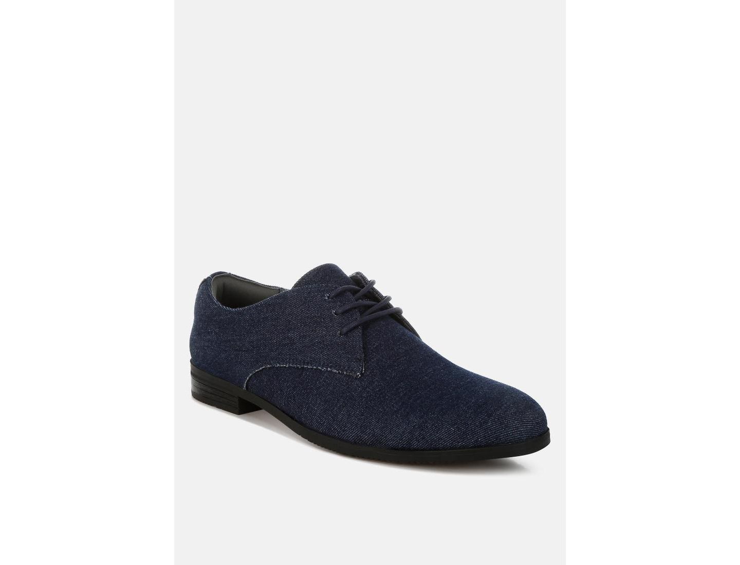 Обувь London Rag Zapier Denim Oxford Shoes, цвет: Тёмно-синий — фото 2