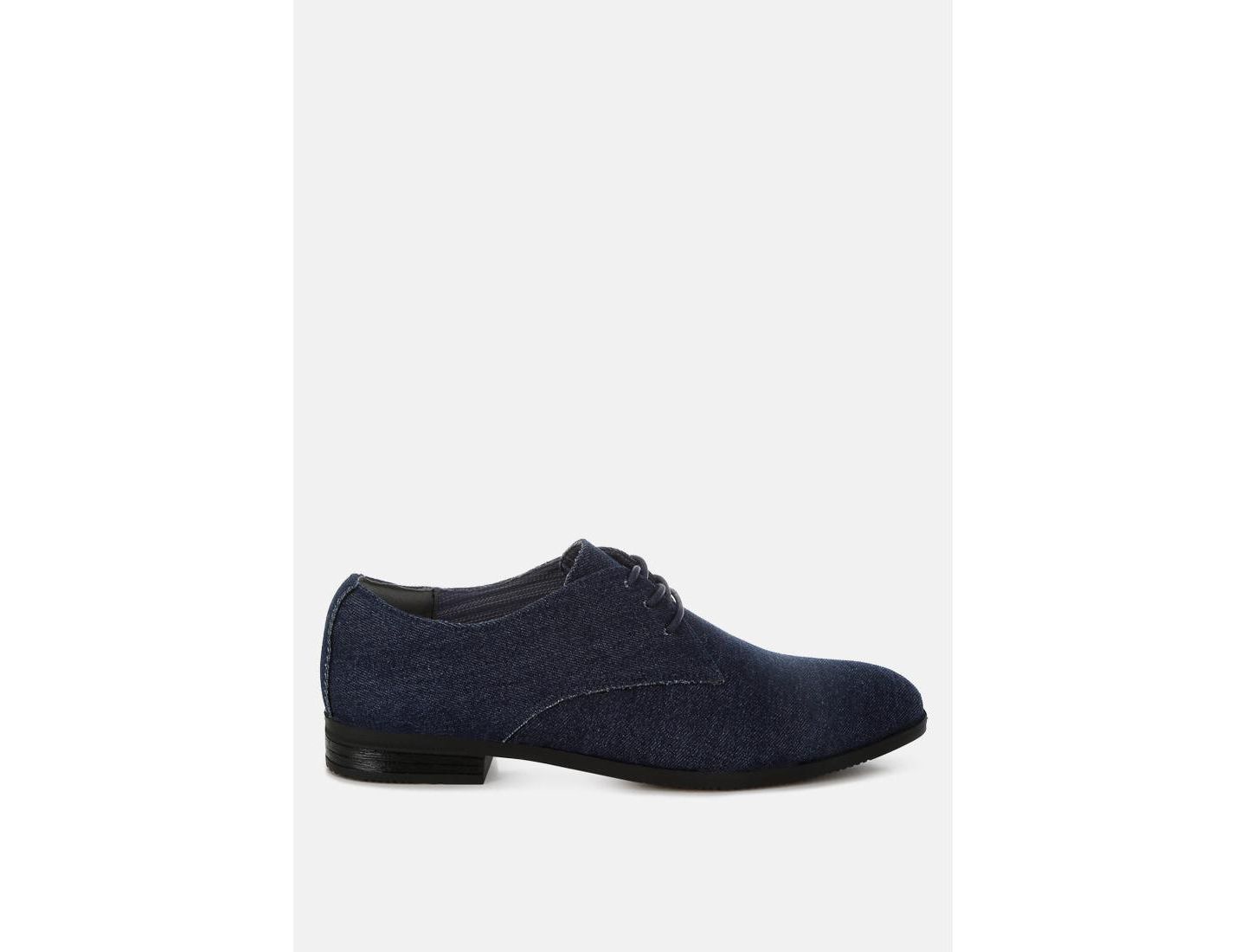 Обувь London Rag Zapier Denim Oxford Shoes, цвет: Тёмно-синий — фото 1
