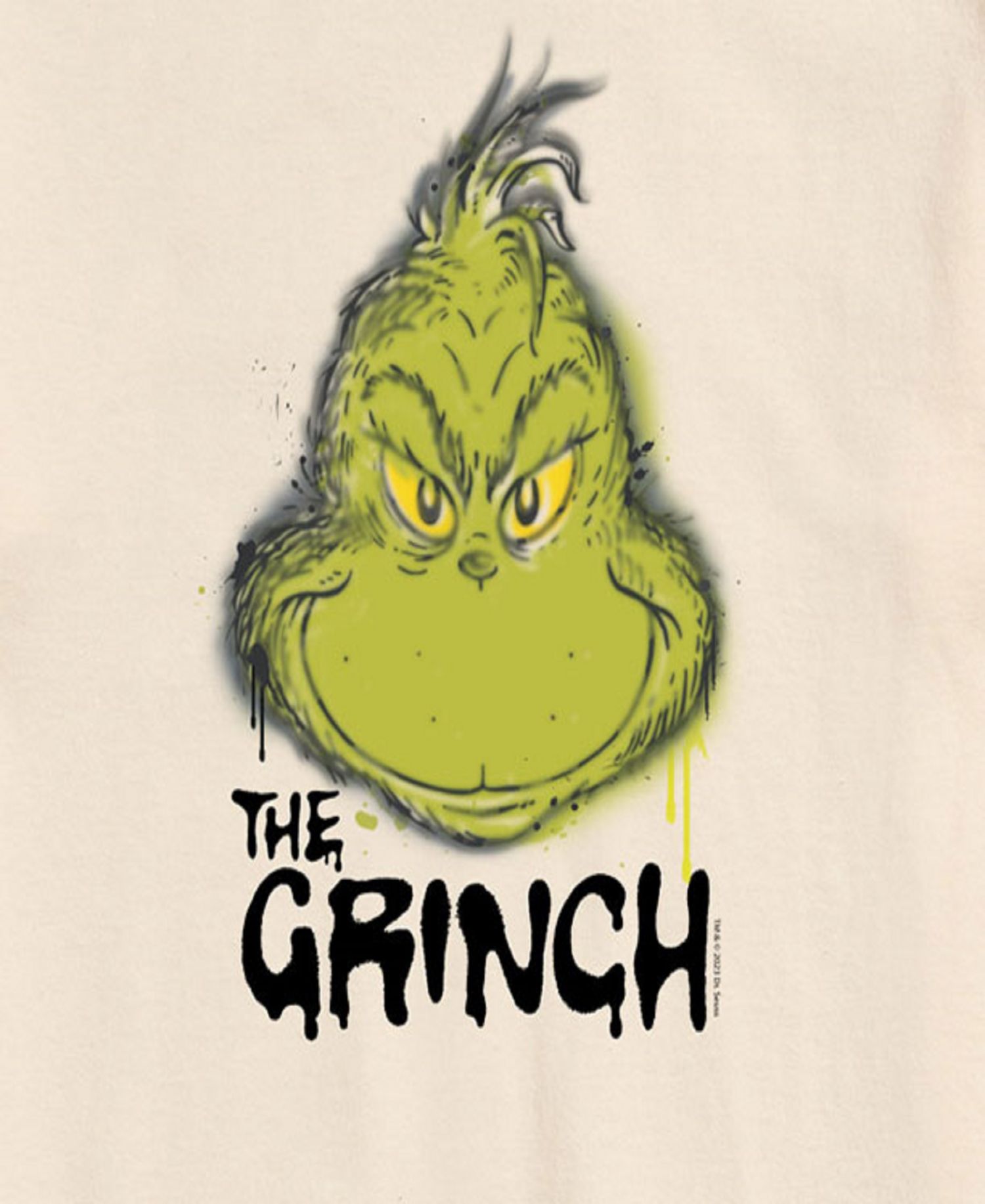 Men's The Grinch Face Short Sleeve Tee