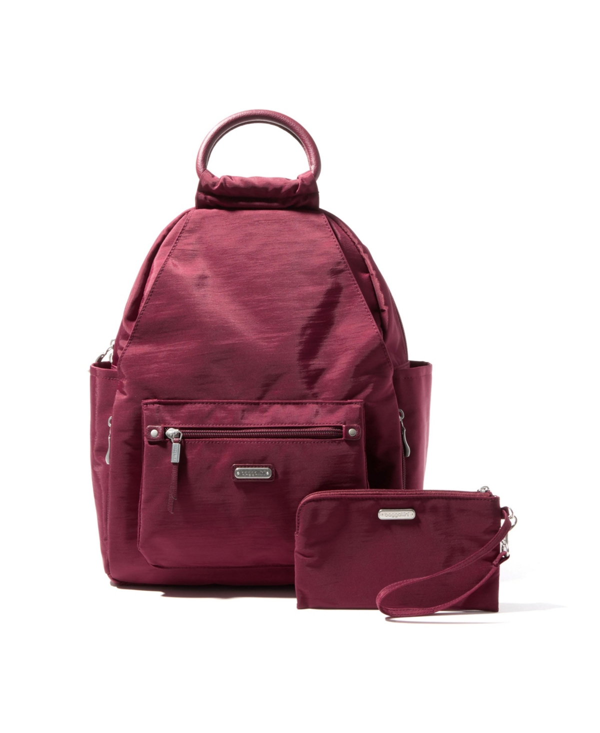 All Day Rfid Phone Backpack - Dark Cherry